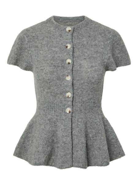 YAS YASENYA KNITTED CARDIGAN, Medium Grey Melange, highres - 26042064_MediumGreyMelange_001.jpg