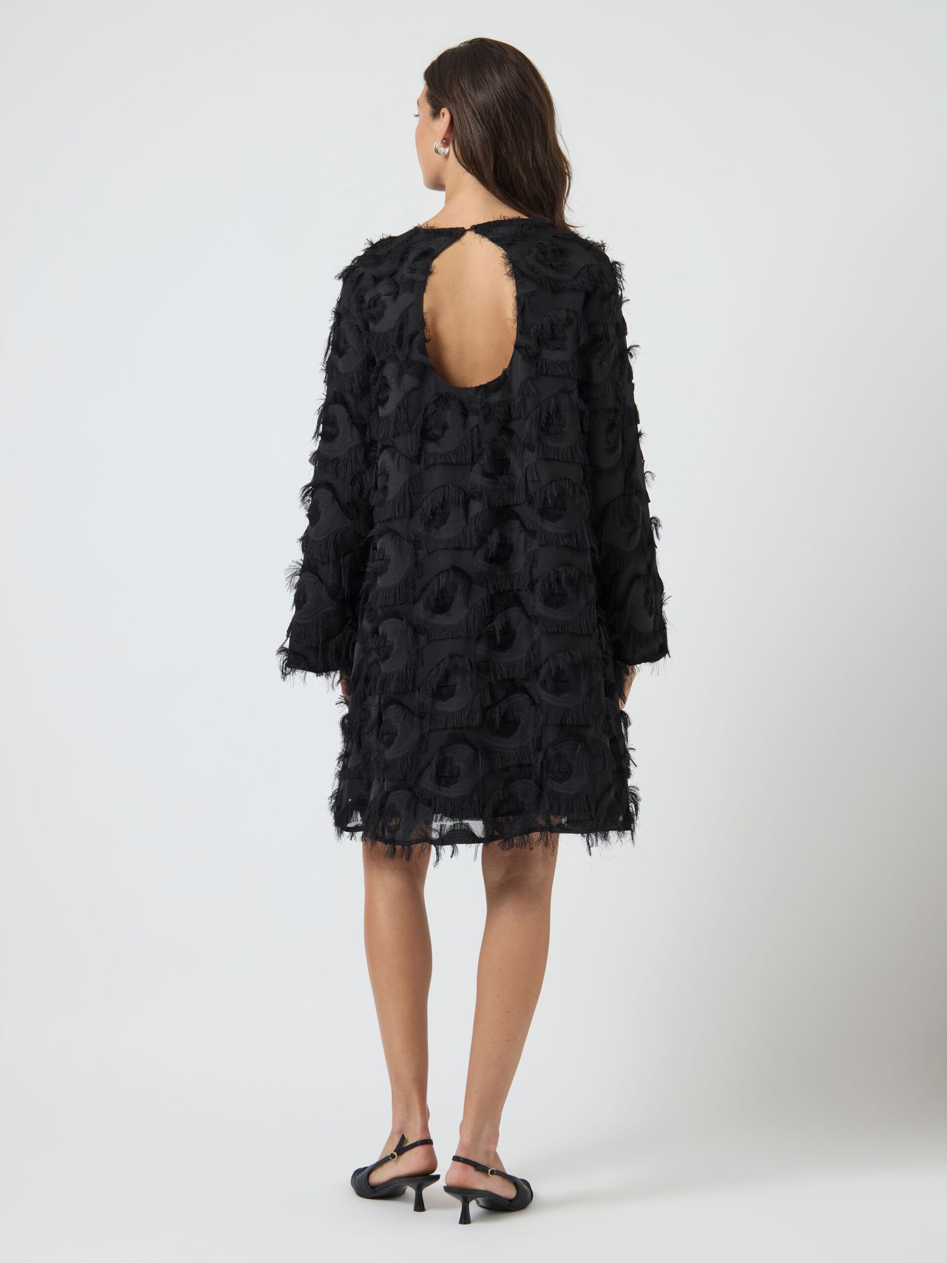 YASDIO LS SHORT DRESS - Black