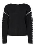 Product image thumbnail - YASSTITCHA KNITTED PULLOVER, Black | 5