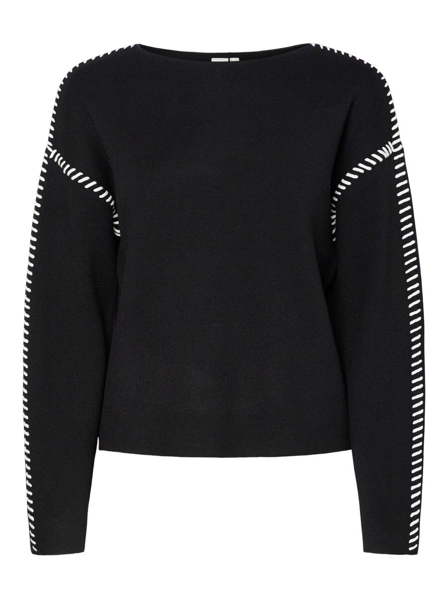 Carousel image - YASSTITCHA KNITTED PULLOVER, Black | 5