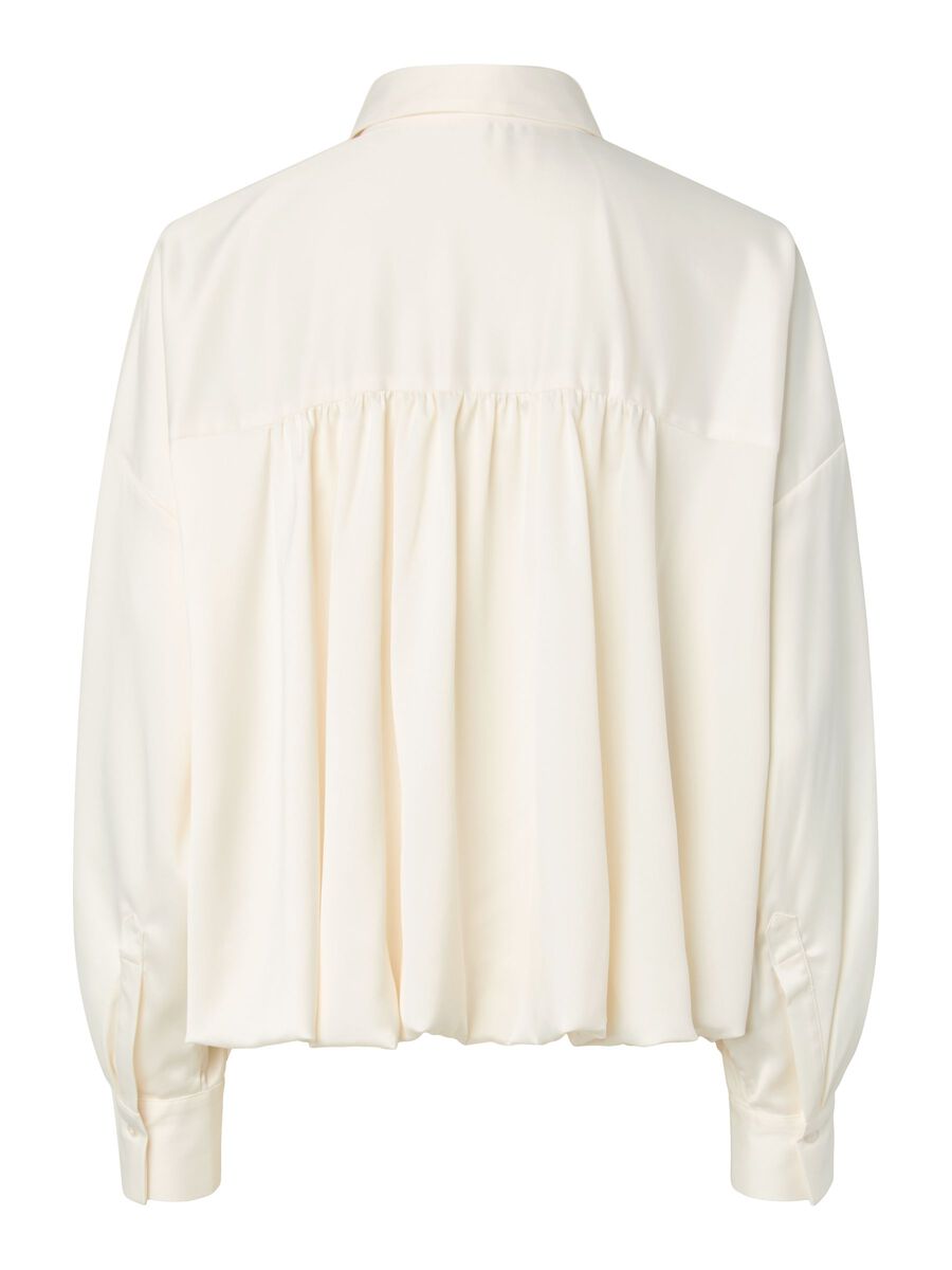 Product carousel image - YASPELLA BUBBLE HEM  SHIRT, Pristine | 2