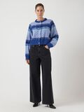 Product image thumbnail - YASMEGANO - COURT CARDIGAN EN MAILLE, Dazzling Blue | 4