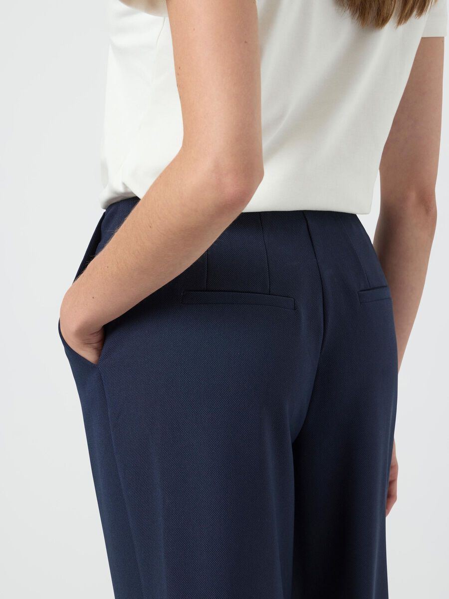 Carousel image - YASREEMAJ HIGH WAISTED TROUSERS, Navy Blazer | 3