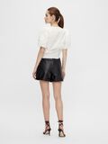 Product image thumbnail - YASBINE LEATHER SHORTS, Black | 2