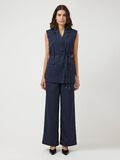 Product image thumbnail - YASSHIMMA GILET, Navy Blazer | 4