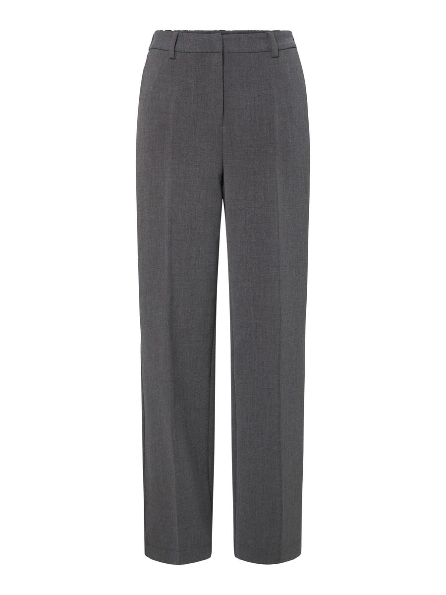 Carousel image - YASLIKKA WIDE-LEG TROUSERS, Dark Grey Melange | 5