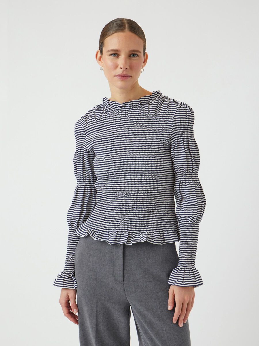 YAS YASCHEMMA SMOCK BLOUSE, Star White, highres - 26024854_StarWhite_1179799_003.jpg