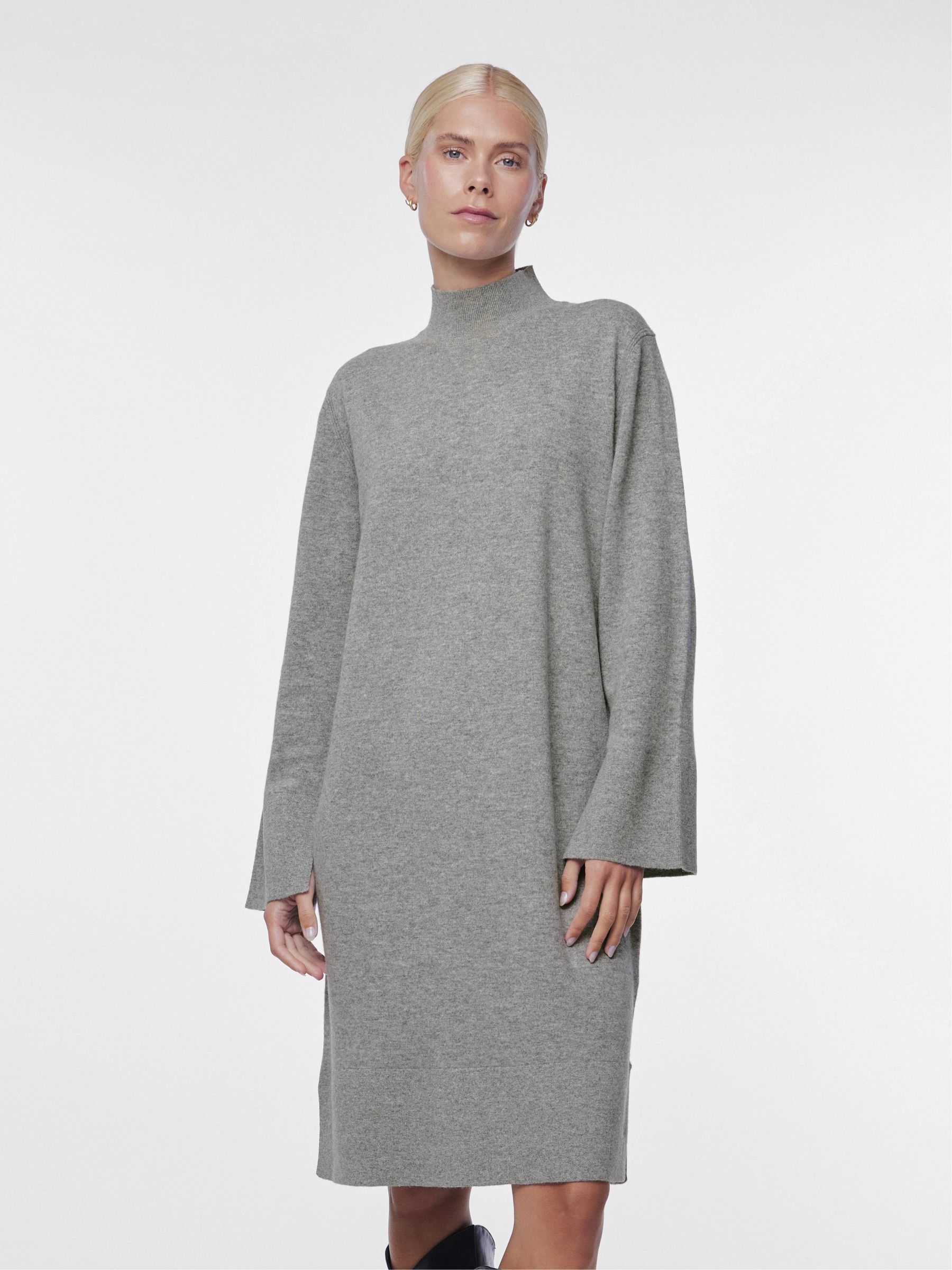 Grey knitted dress uk clearance