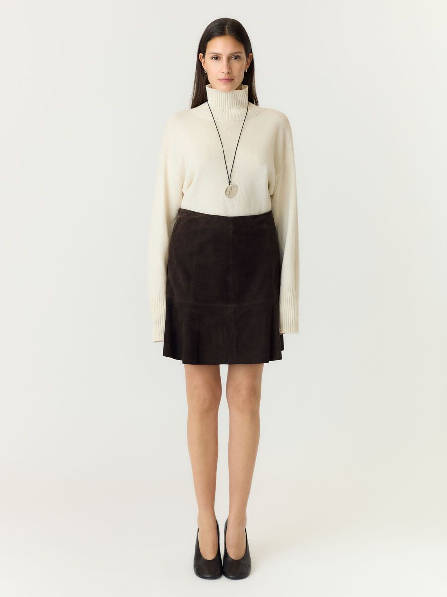 Product tile image YASCOLLY HW SUEDE ROK, Coffee Bean 26041778_CoffeeBean