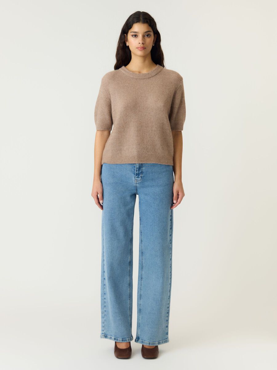 Carousel image 4 YASJOHI SS WOOL BLEND  PULLOVER, Taupe Gray