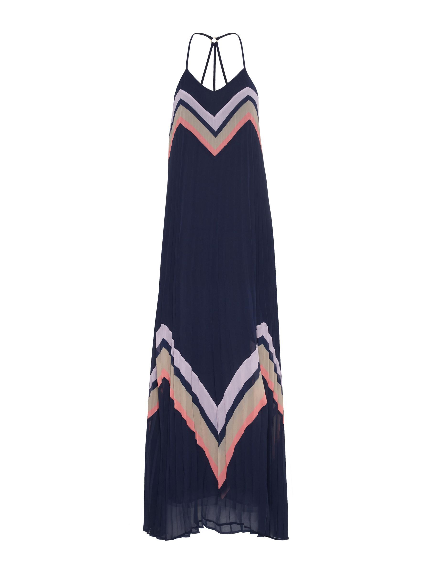 PLEATED MAXI DRESS Blue YAS Spain