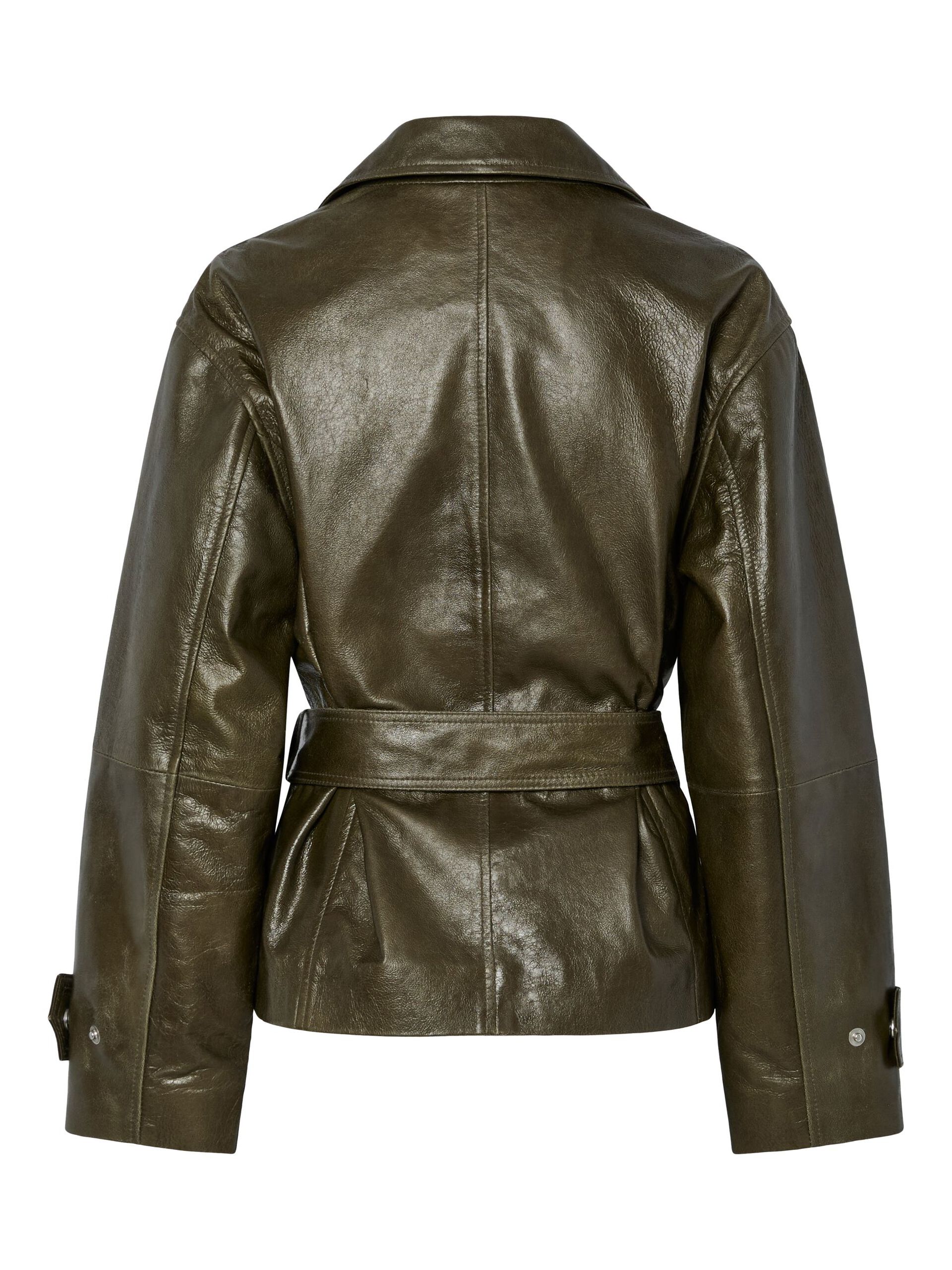 Carousel image - YASLIBBO LEATHER JACKET, Teak | 7