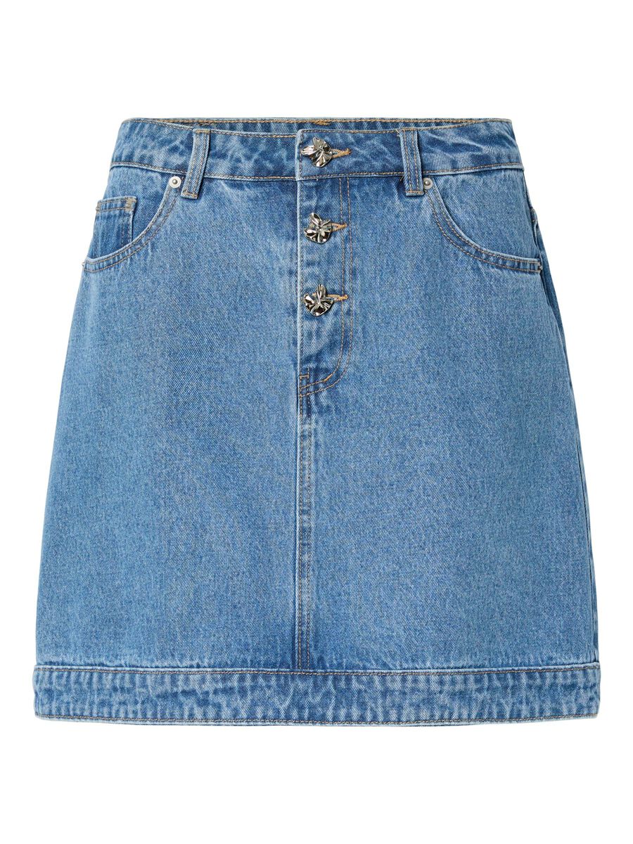 YAS YASCECI DENIM MINI SKIRT, Medium Blue Denim, highres - 26038112_MediumBlueDenim_001.jpg
