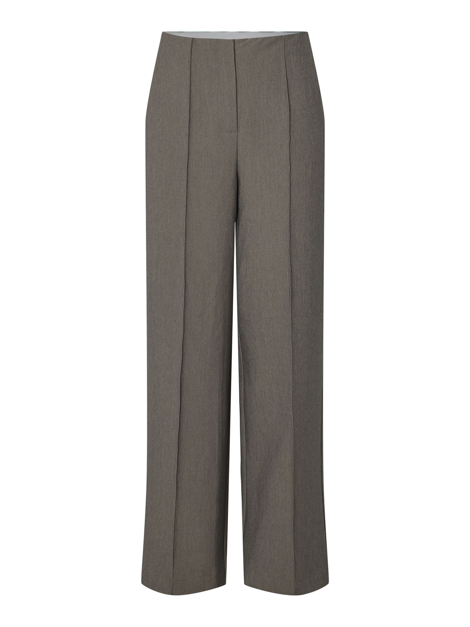 Carousel image - YASREEMAJ HIGH WAISTED TROUSERS, Grey Melange | 5
