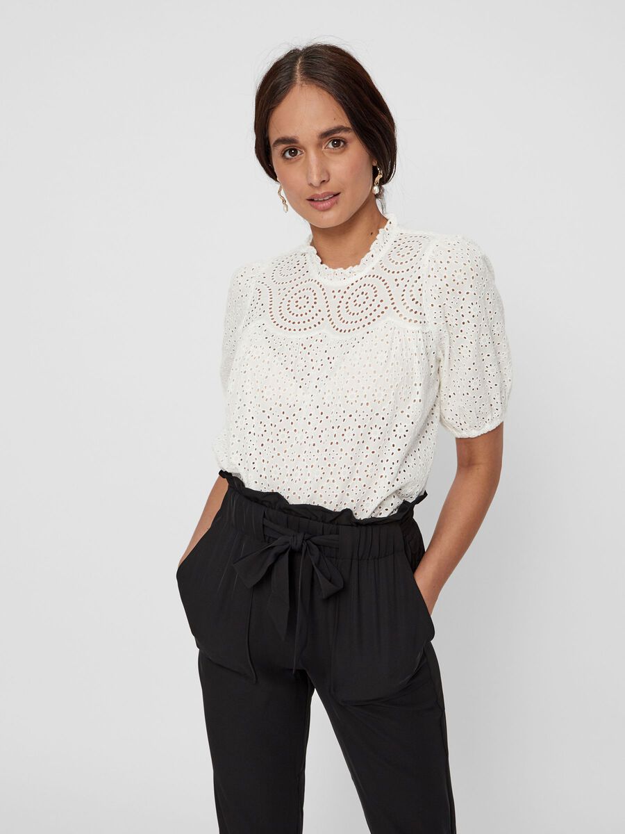 Y.A.S BRODERIE COTON BLOUSE, Star White, highres - 26018199_StarWhite_003.jpg