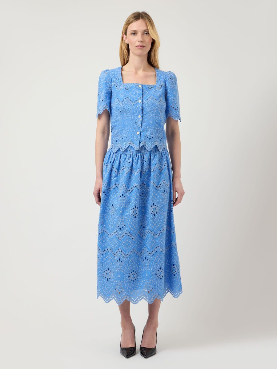 Carousel image - YASFREYA HMW  MIDI SKIRT, Marina | 4