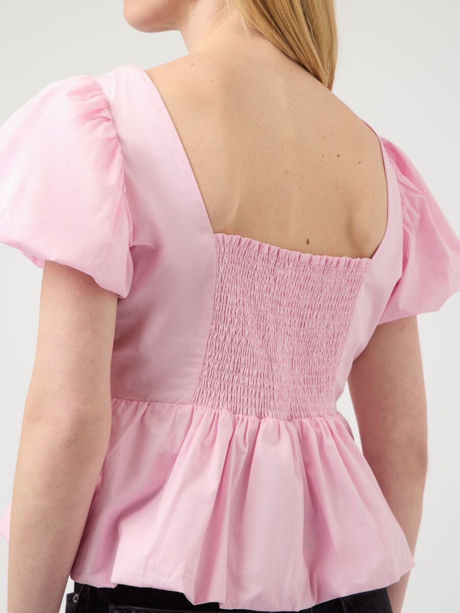 Carousel image - YASNILLE BUBBLE HEM  TOP, Pink Lady | 3