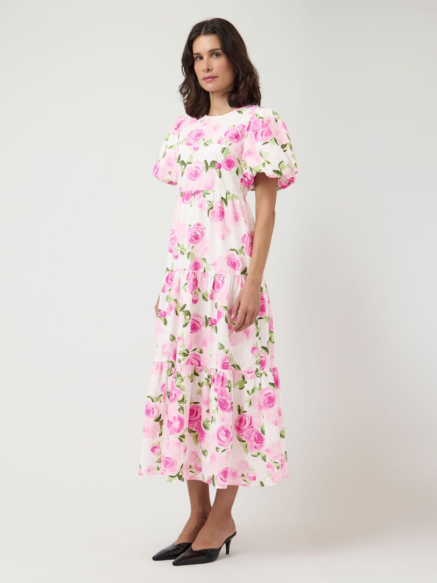 Carousel image - YASCOLEA ANKLE  MIDI DRESS, Star White | 4