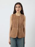 Product image thumbnail - YASSUDA LÄDER VÄST, Sepia Tint | 1