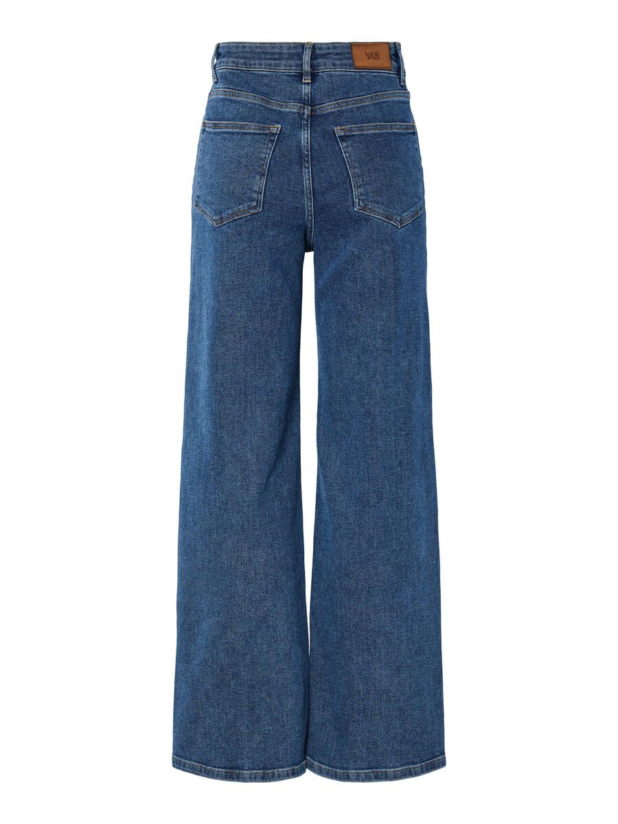 Carousel image - YASROSIE HW STRAIGHT FIT JEANS, Medium Blue Denim | 7