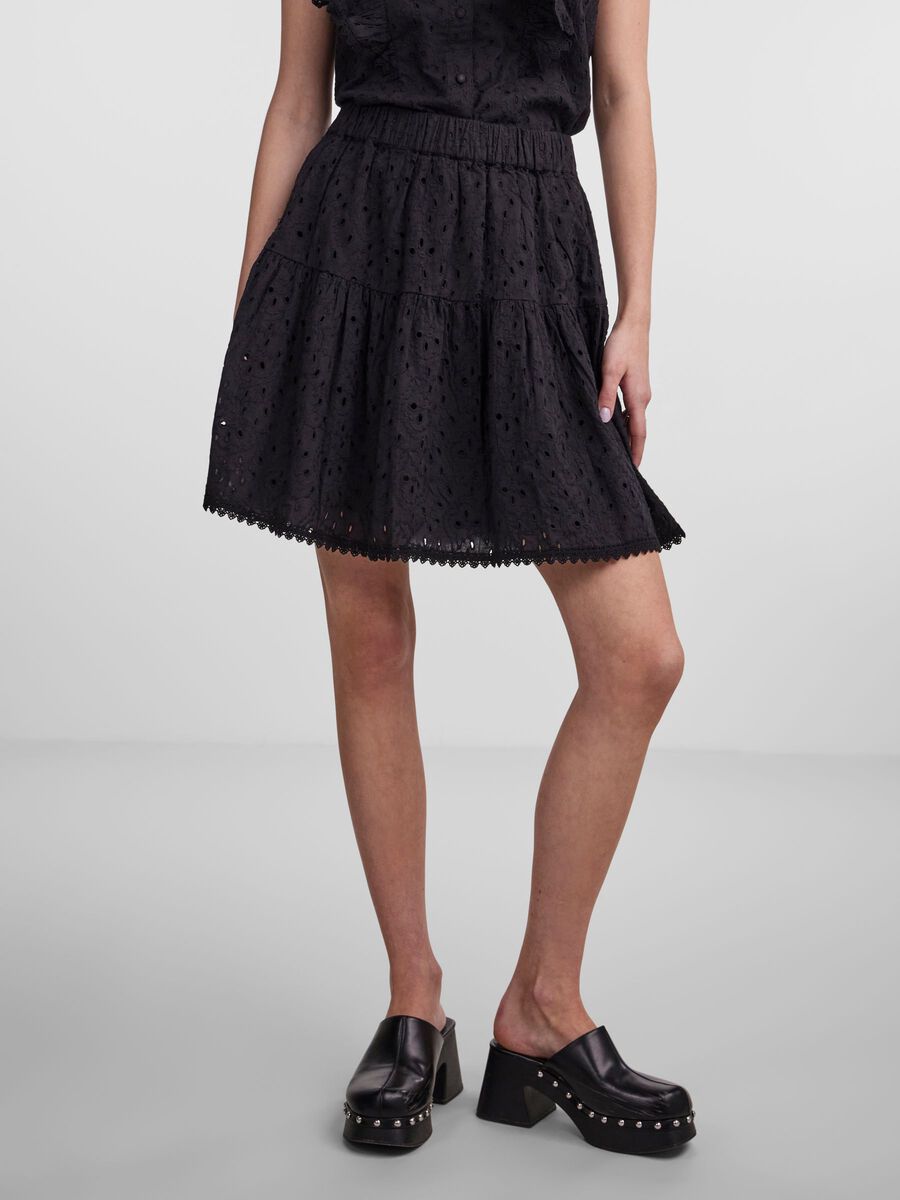 Y.A.S YASJIMBO MINI SKIRT, Black, highres - 26029735_Black_003.jpg