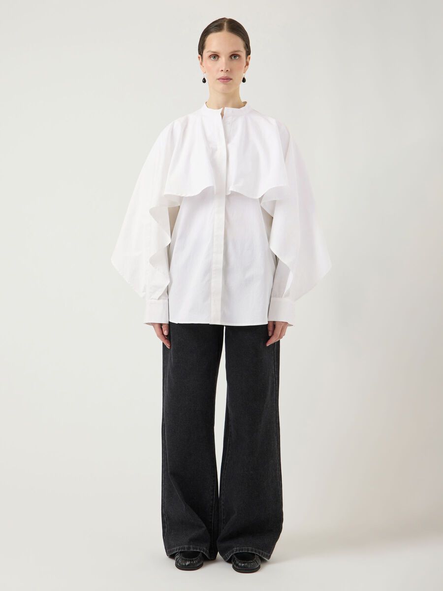 Carousel image - YASLAU CAPE SHIRT, Star White | 4