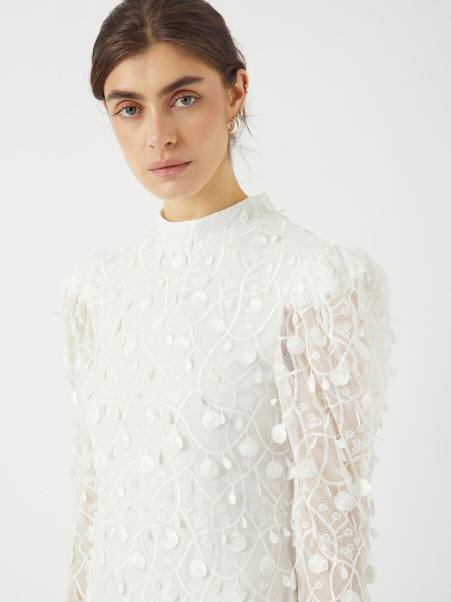 Carousel image - YASBEATE SHORT DRESS, Star White | 3