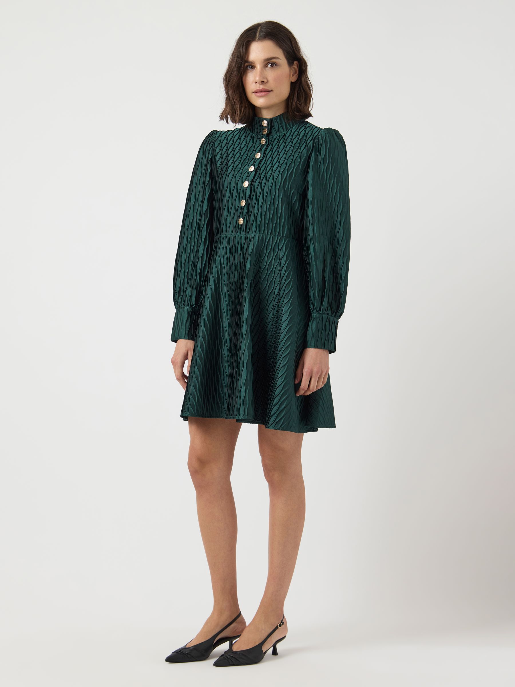 YASRIPPLE MINI DRESS | Green | YAS® Germany