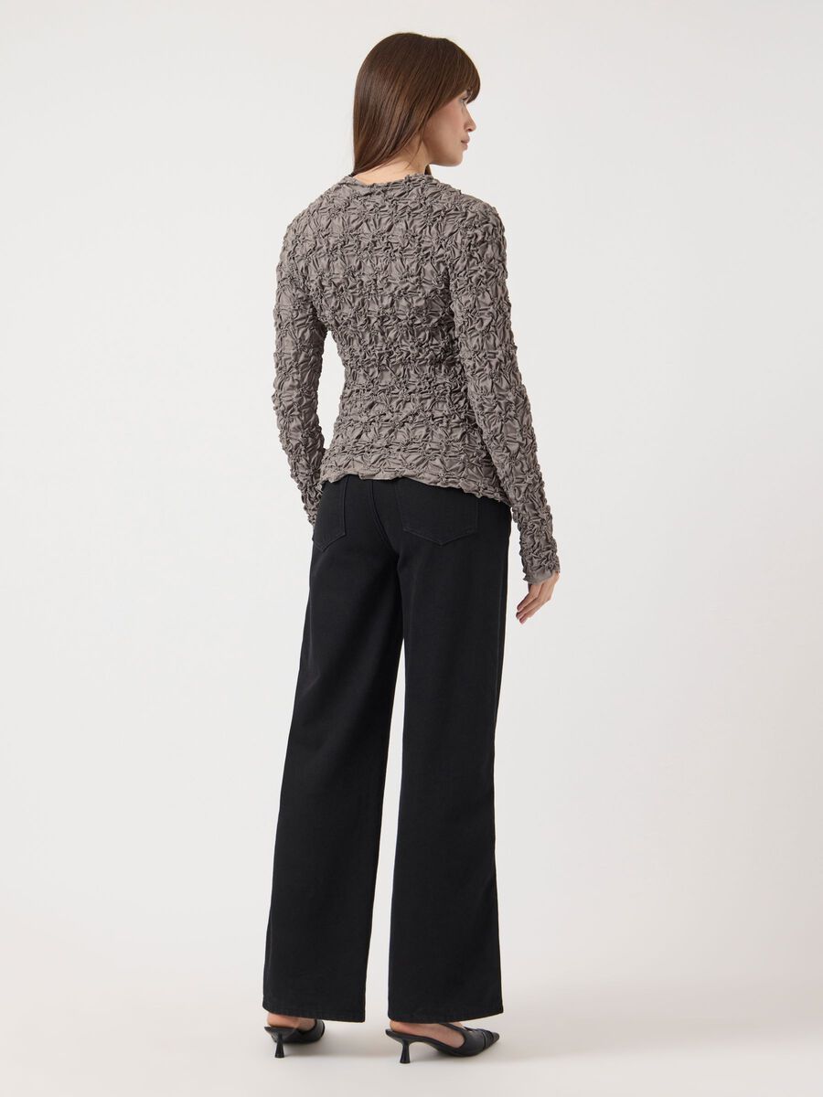 Product carousel image - YASMERA LONG SLEEVED TOP, Taupe Gray | 2