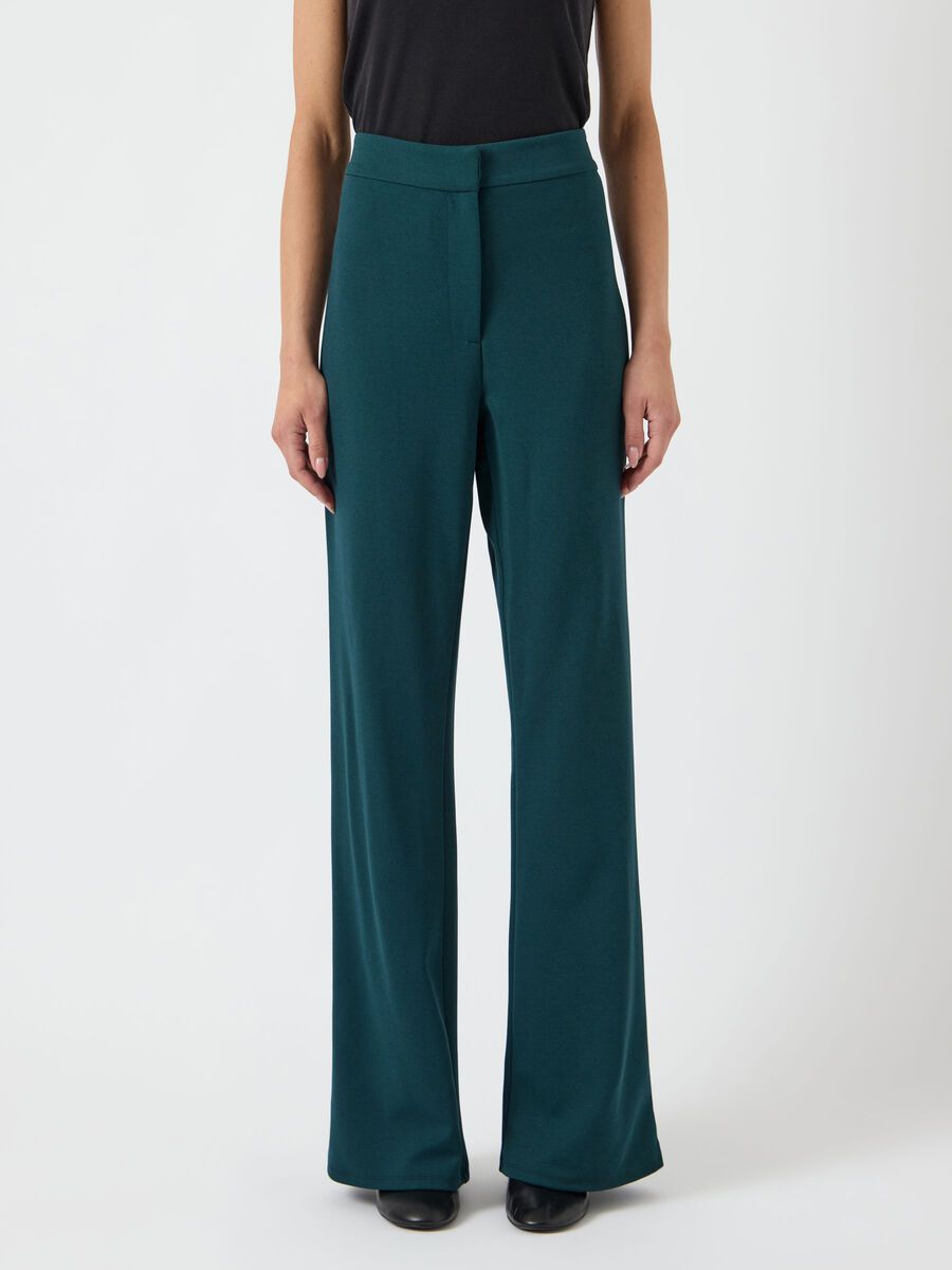Carousel image - YASVICTORIA FLARED TROUSERS, Ponderosa Pine | 1