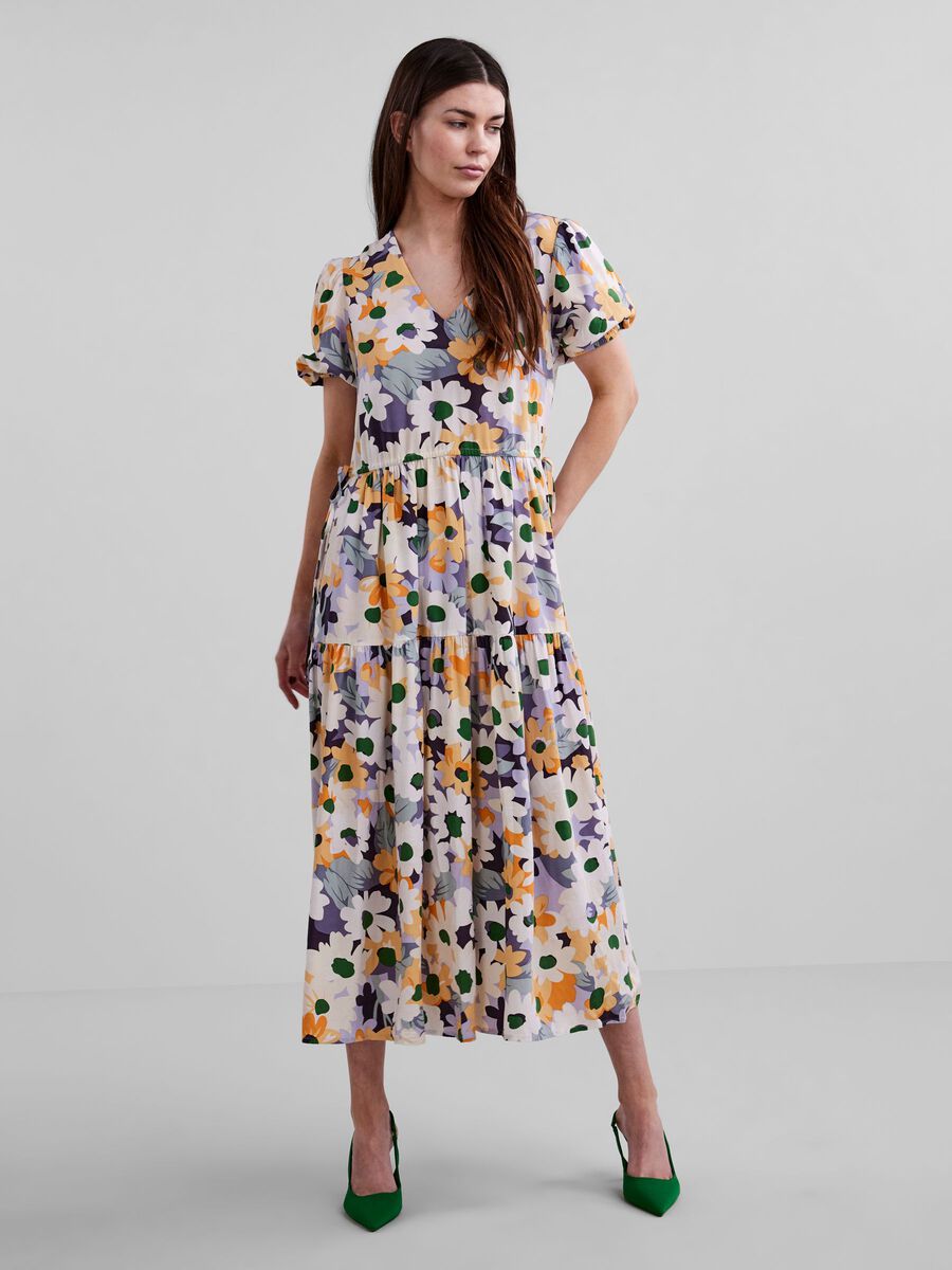 Carousel image - YASMINDI MIDI DRESS, Purple Heather | 4