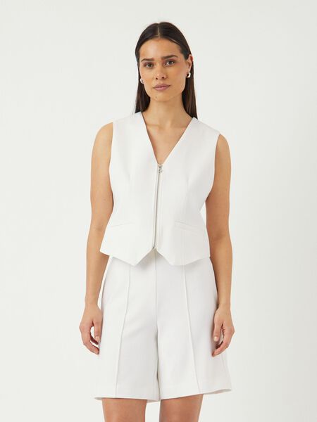 YAS YASILEA TAILORED WAISTCOAT, Star White, highres - 26037351_StarWhite_003.jpg