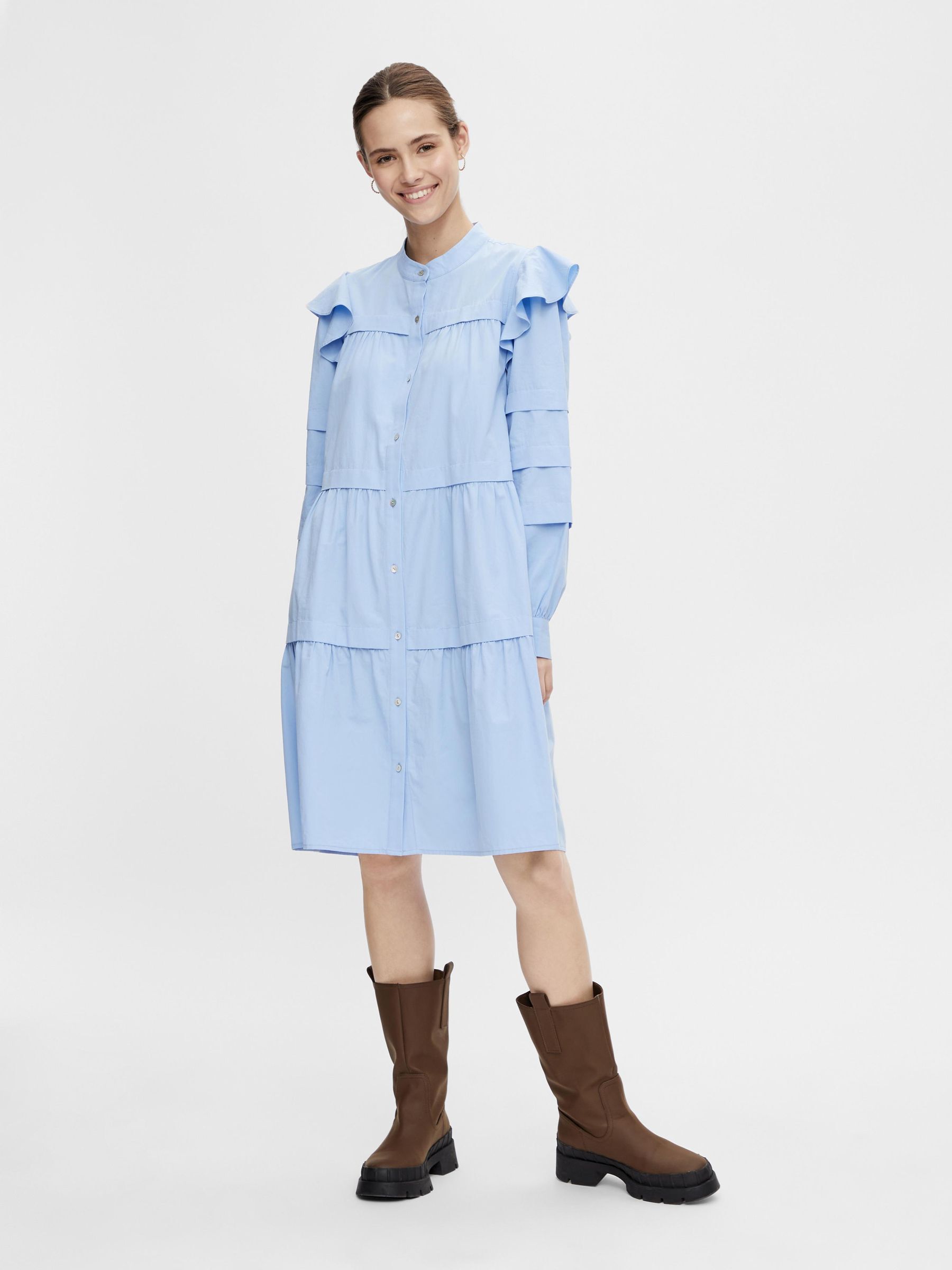 YASVIOLI SHIRT DRESS | Blue | YAS® Finland
