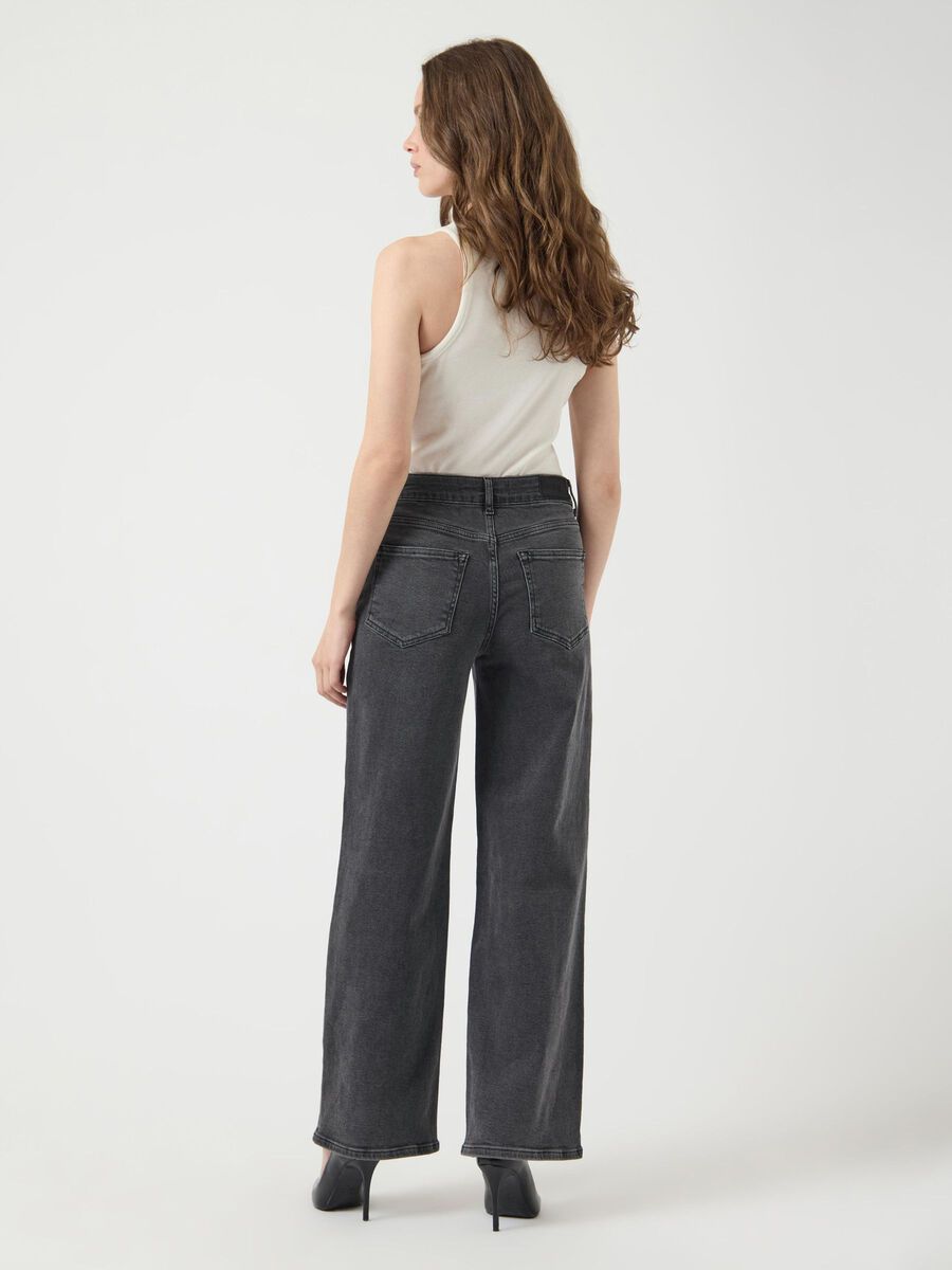 Carousel image - YASROSIE HW SUORALAHKEISET FARKUT, Dark Grey Denim | 2