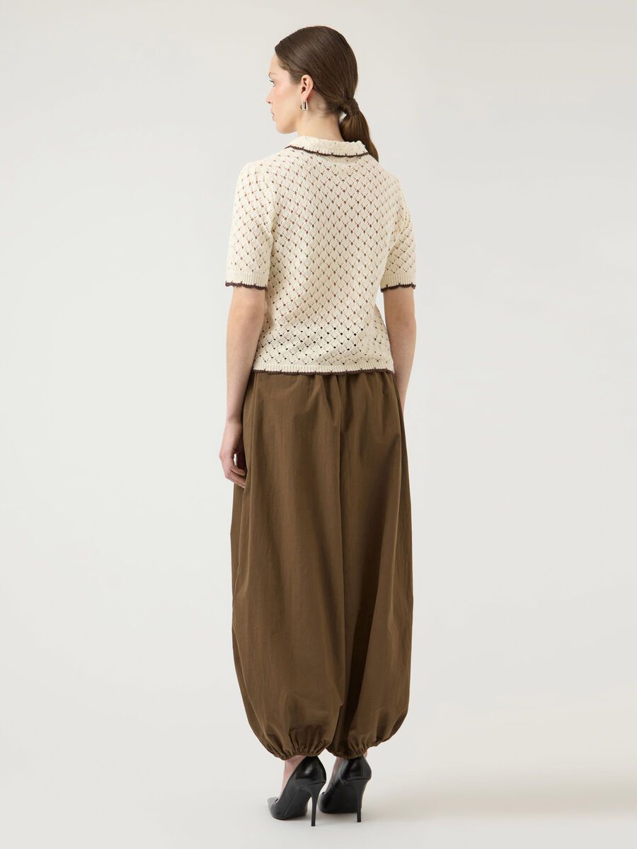 Carousel image - YASLINGO  KNITTED POLO SHIRT, Pristine | 2