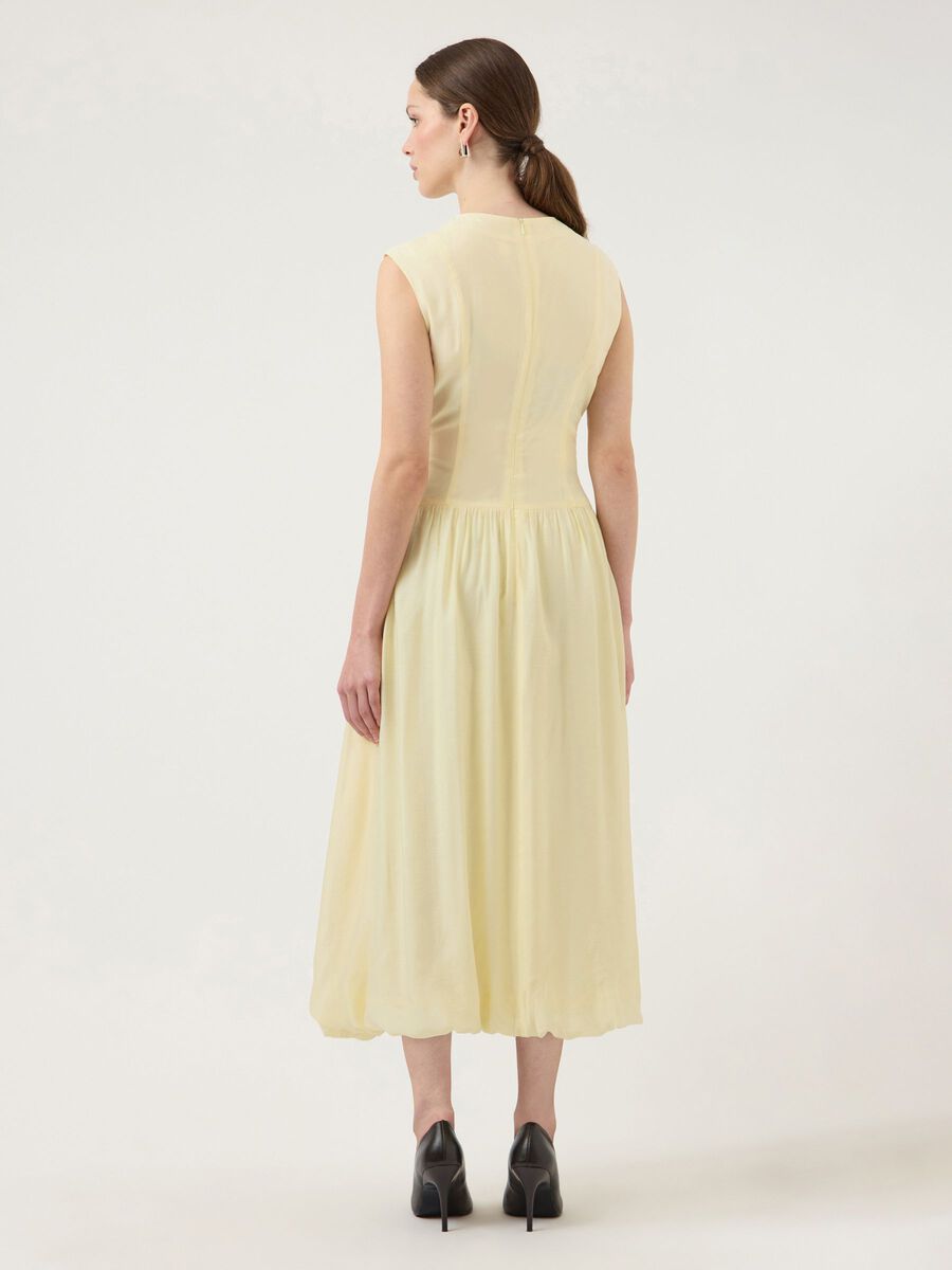 Product carousel image - YASKRISSI BUBBLE HEM MIDI DRESS, Anise Flower | 2