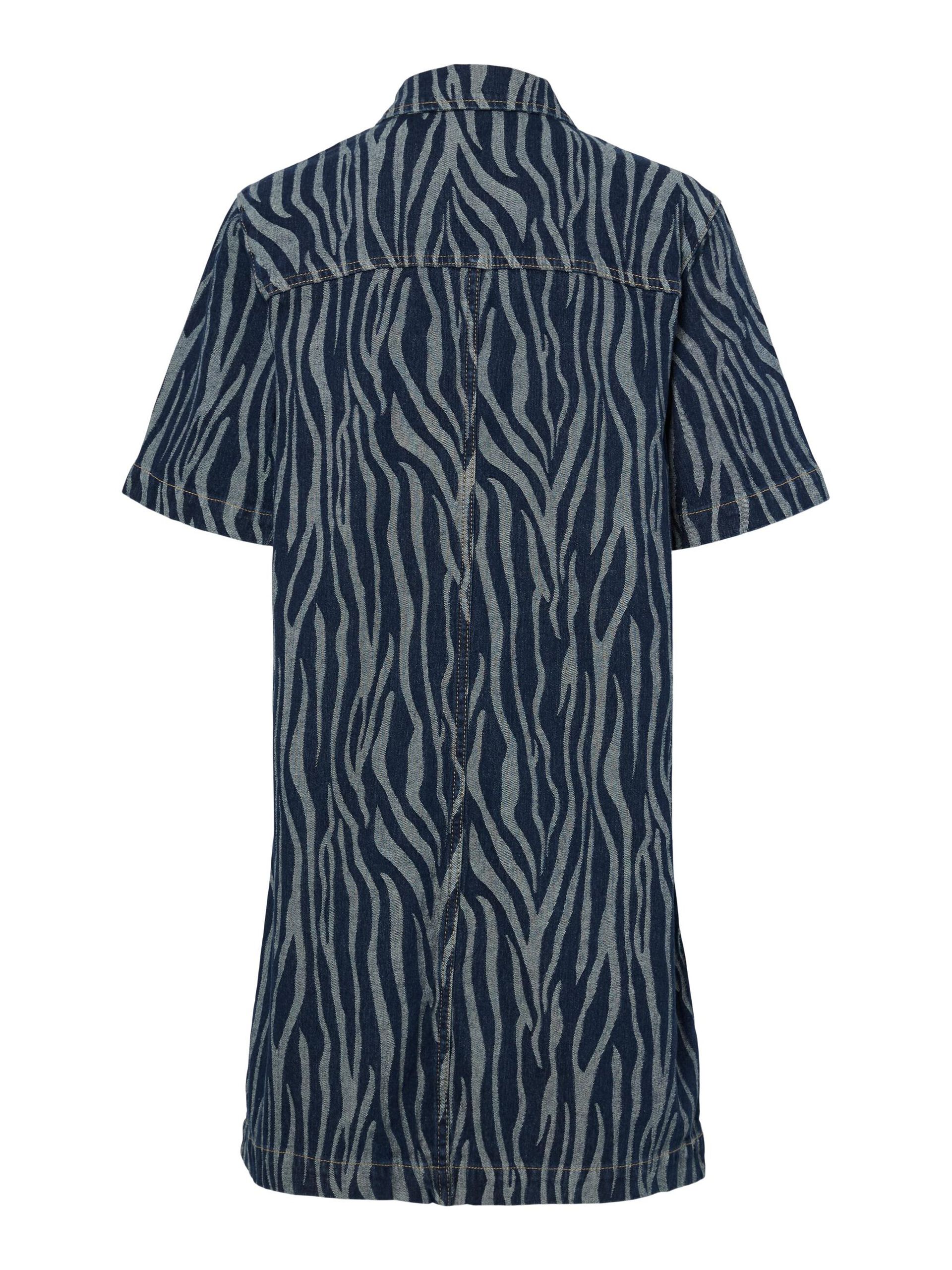 Carousel image - YASLORA 2/4 MINI DENIM JURK, Dark Blue Denim | 6