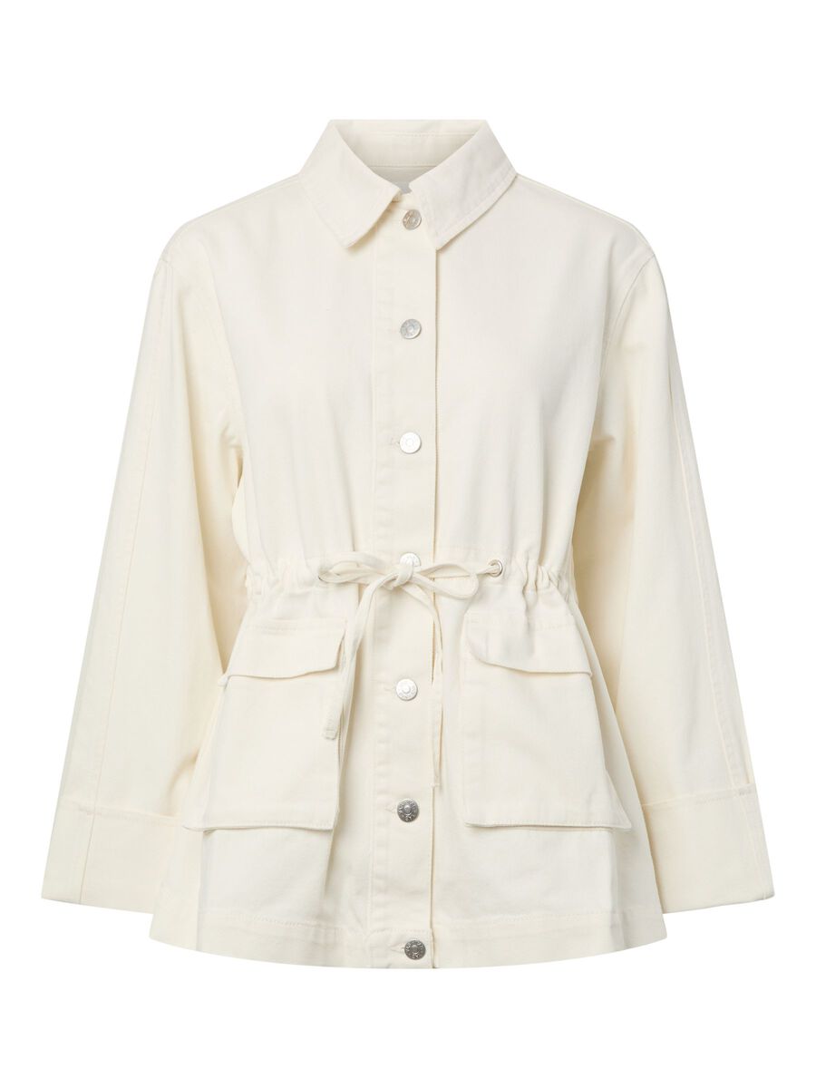 Carousel image - YASLISA DENIM PARKA  JACKET, Ecru | 5