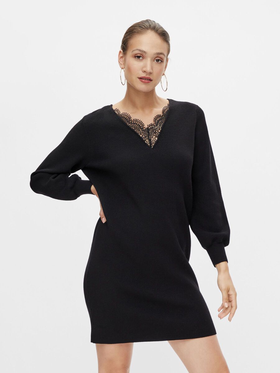 Y.A.S YASMINULA KNITTED DRESS, Black, highres - 26026368_Black_003.jpg