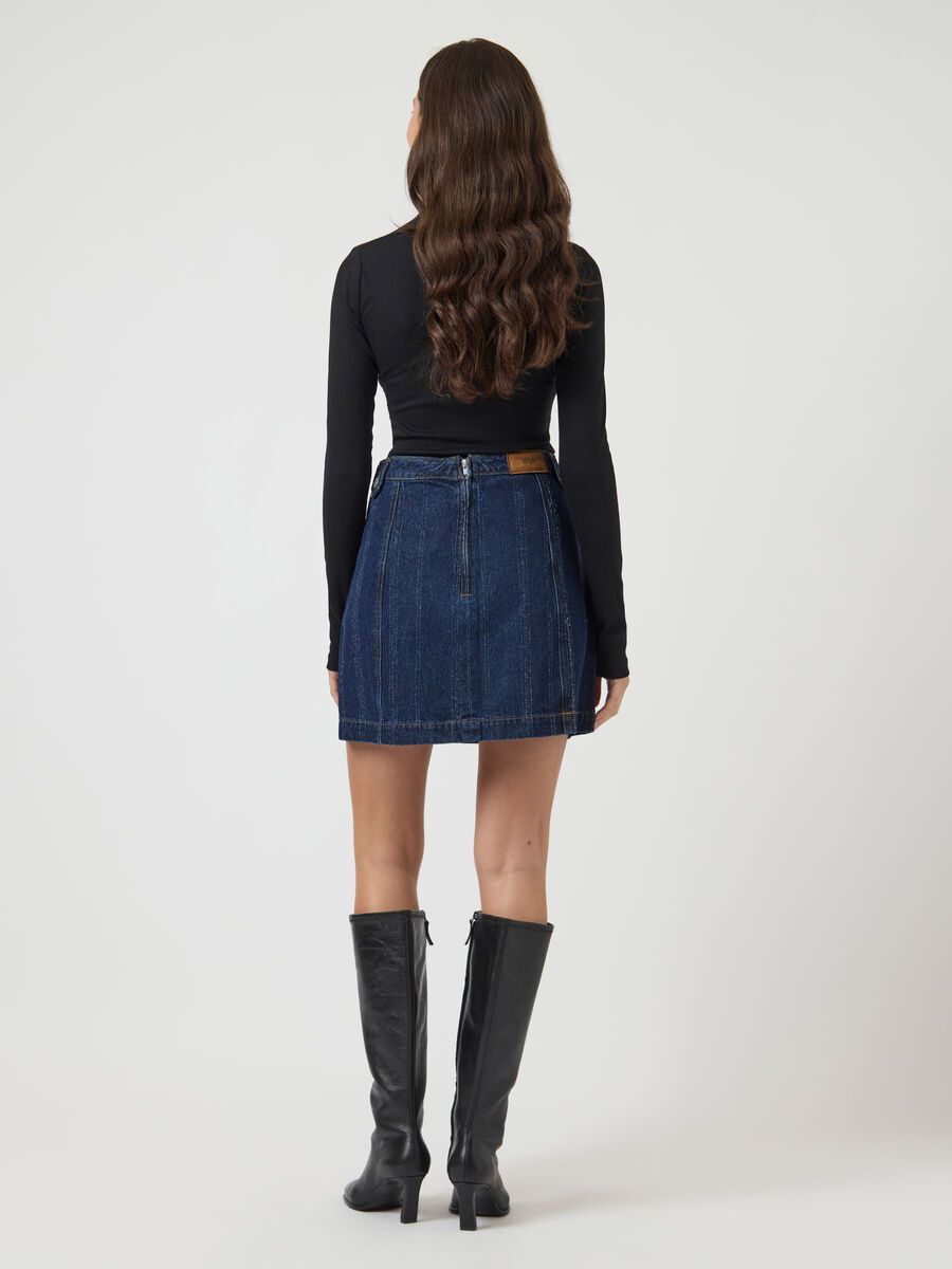 Carousel image - YASCYRA MW DENIM MINI SKIRT, Dark Blue Denim | 2