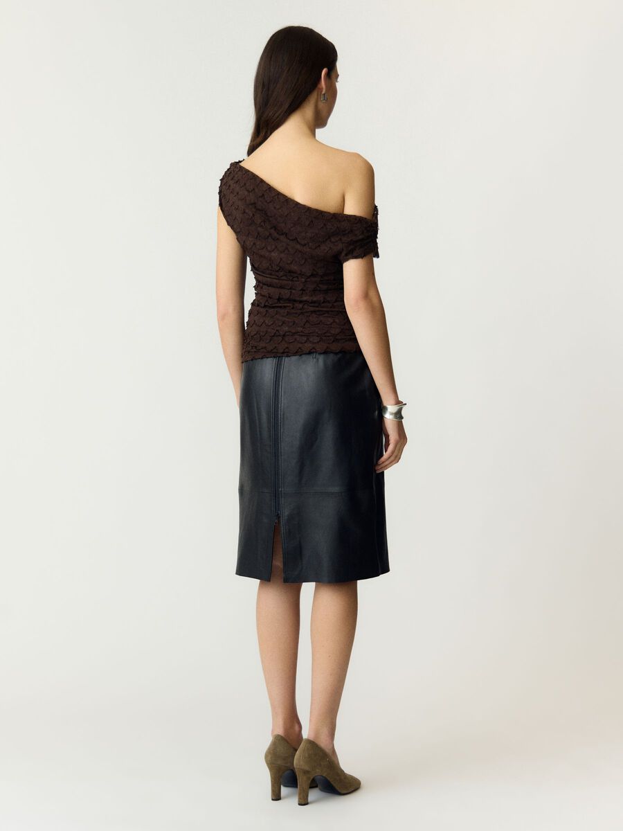 Carousel image - YASKATANA OFF-SHOULDER TOP, Coffee Bean | 4