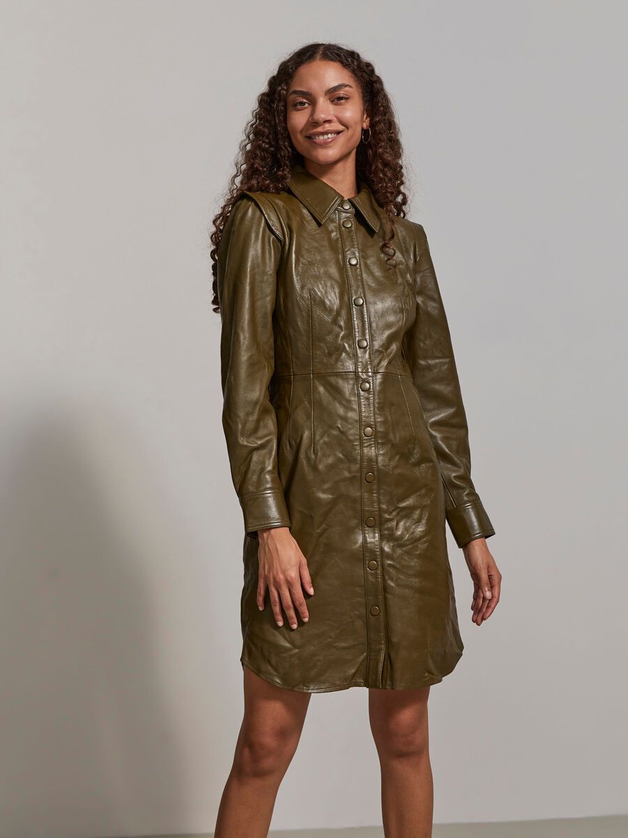 Y.A.S YASWENNA LEATHER DRESS, Beech, highres - 26025314_Beech_003.jpg
