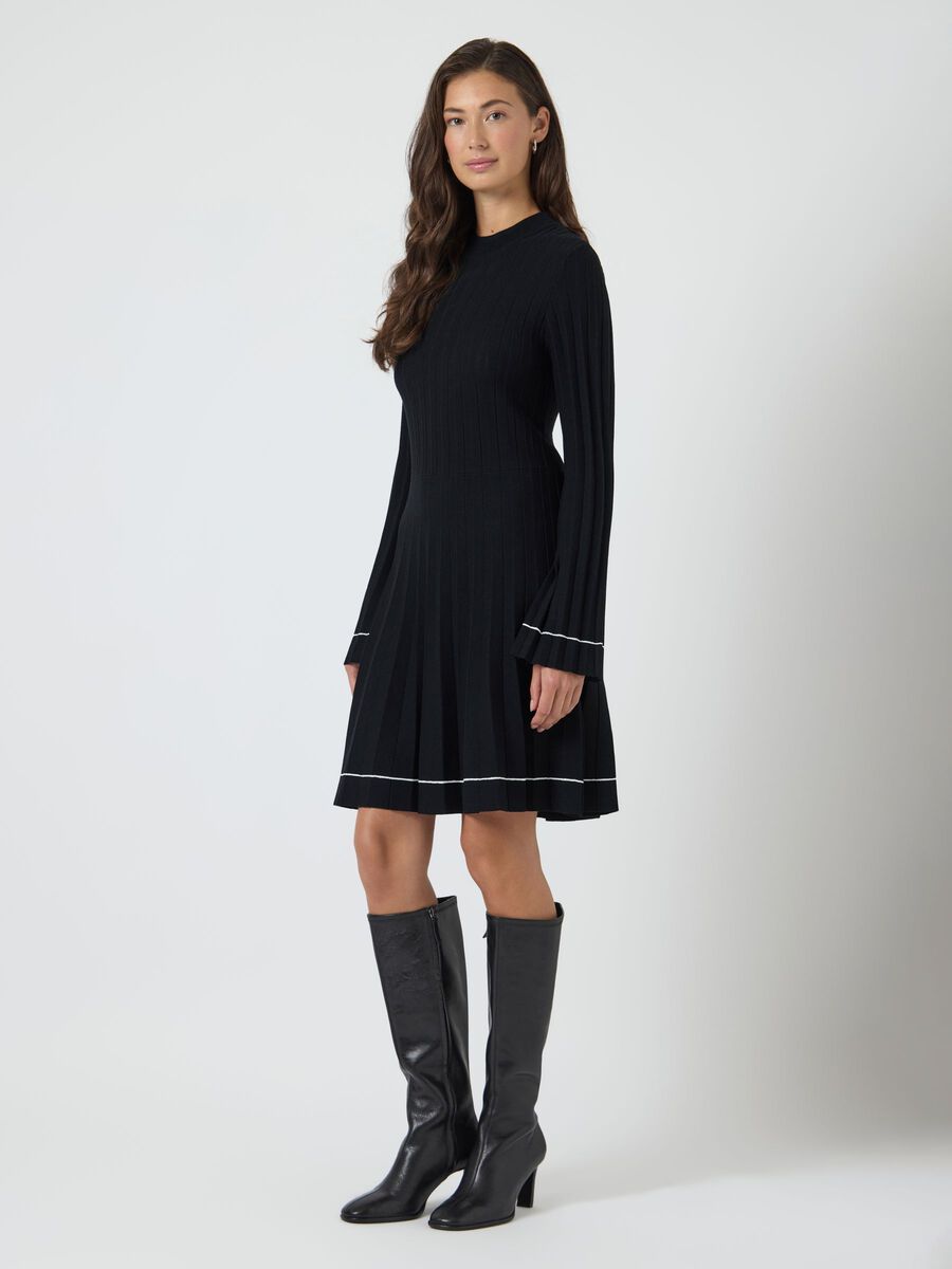 Product carousel image - YASPLEMA KNITTED DRESS, Black | 1