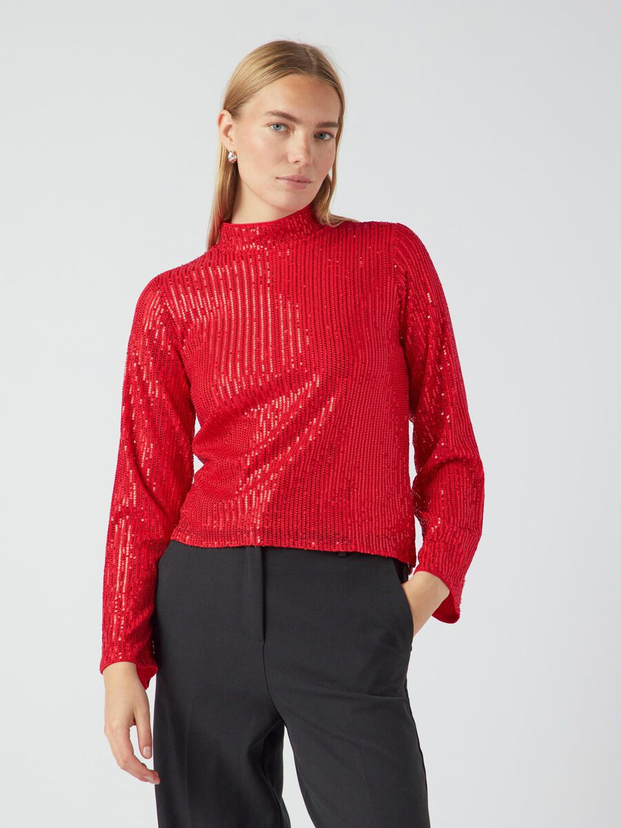 YAS YASPALLI LONG SLEEVED TOP, Salsa, highres - 26036883_Salsa_003.jpg