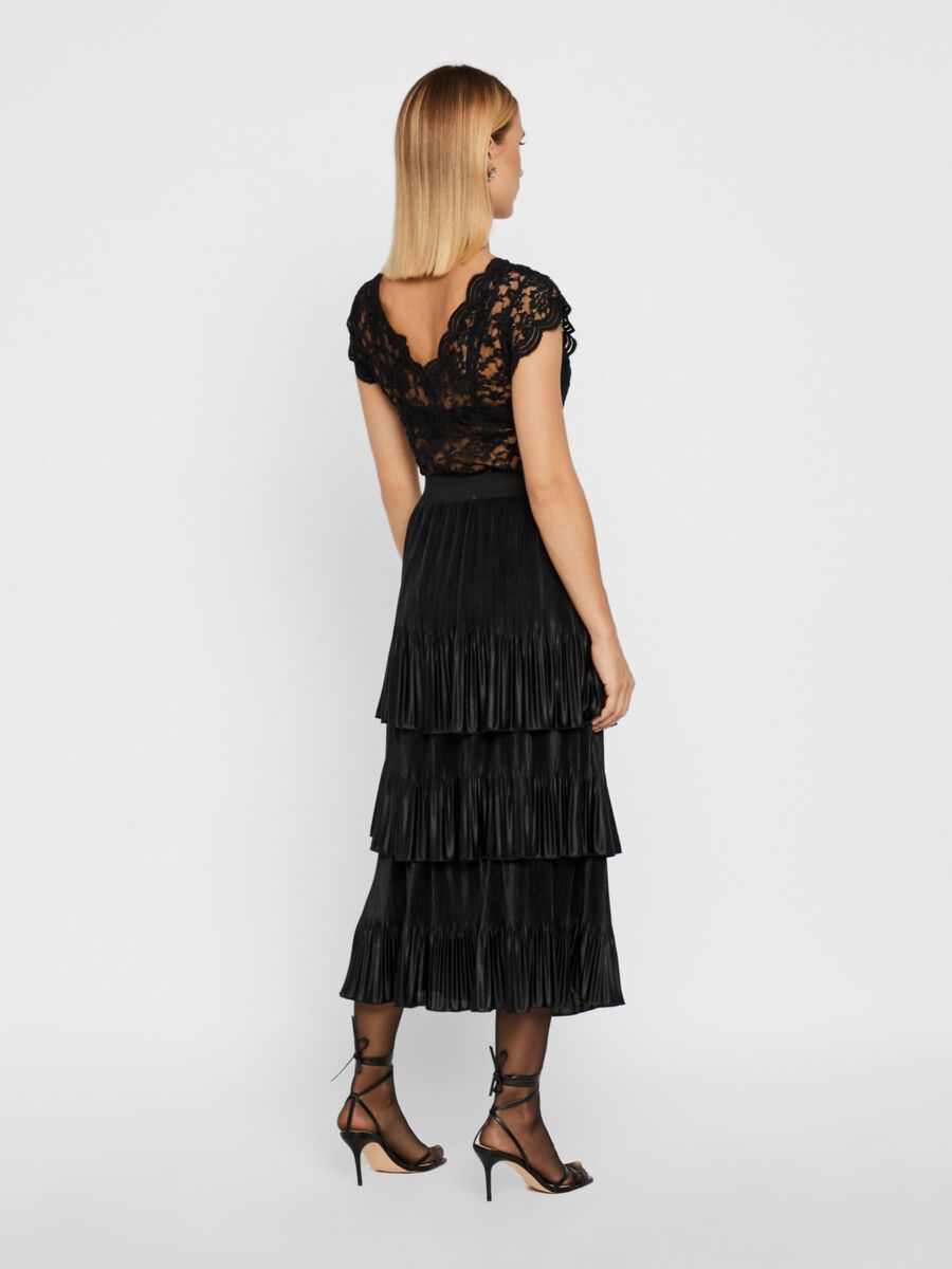 YAS GEPLOOIDE MIDI-STROKENROK, Black, highres - 26019345_Black_004.jpg