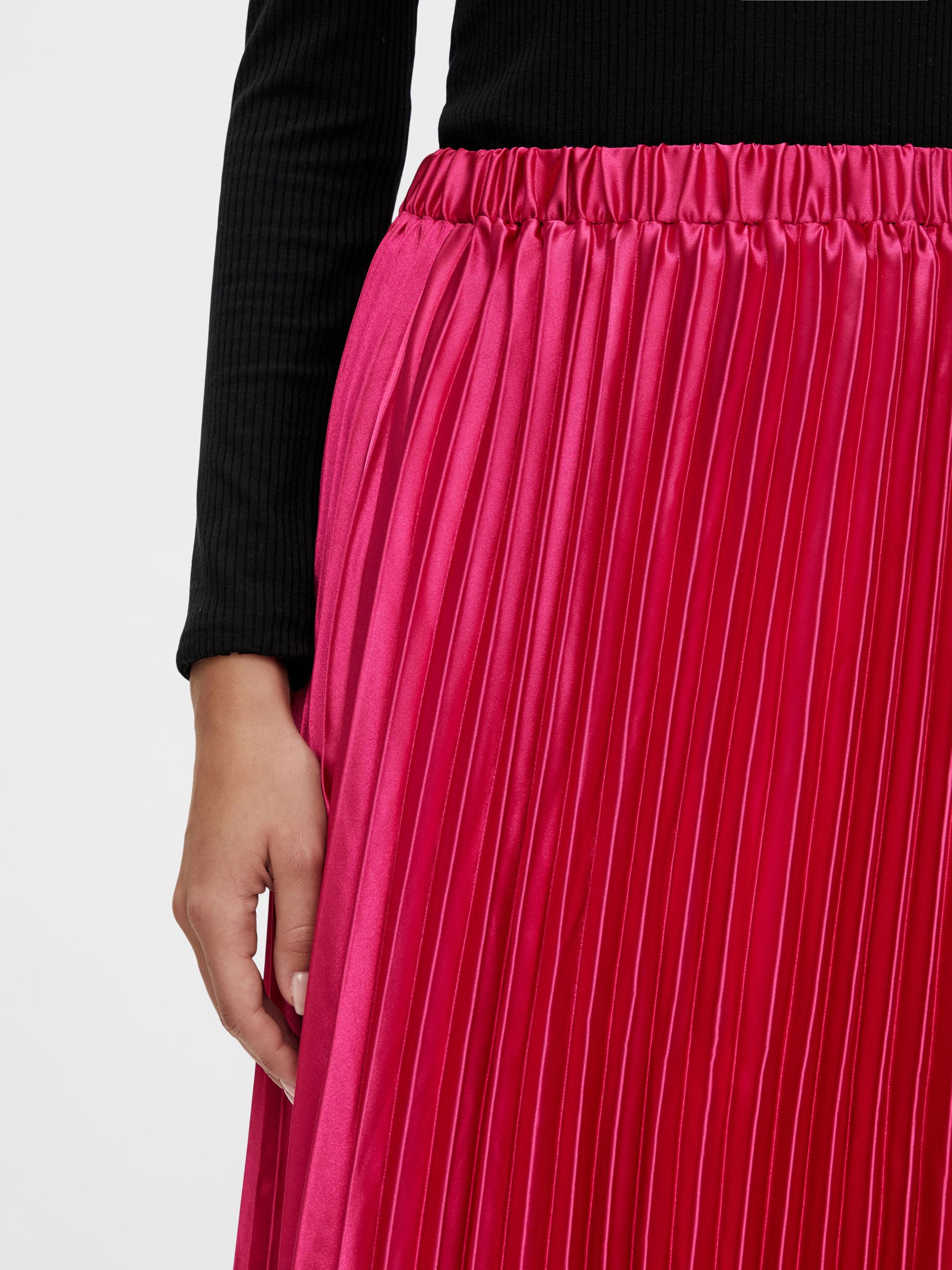 YASKATIE MIDI SKIRT Pink YAS UK