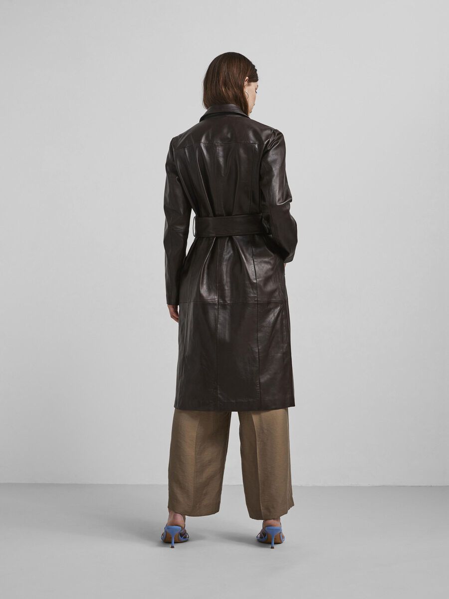 Y.A.S LEREN RIEM TRENCHCOAT, Mulch, highres - 26016786_Mulch_004.jpg