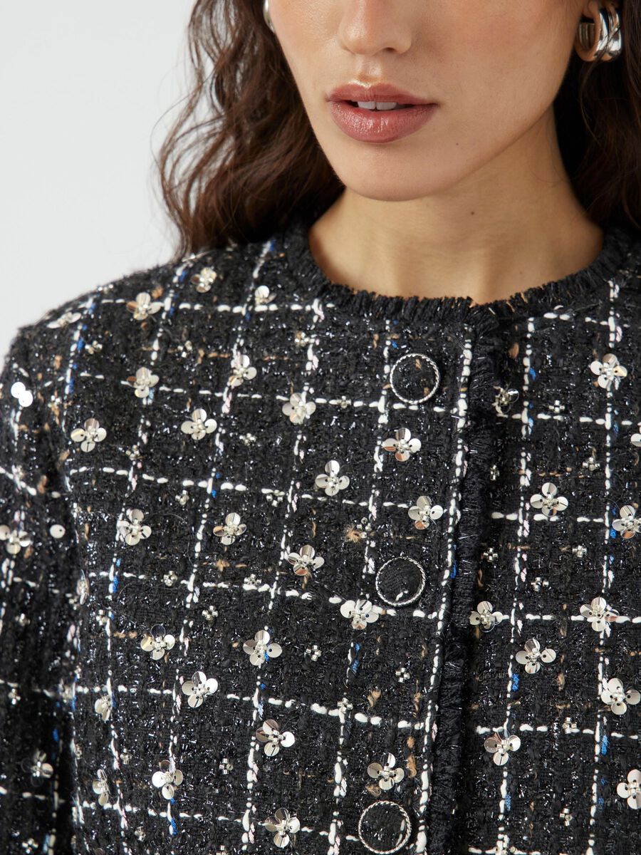 Carousel image - YASVALENDA TWEED JACKET, Black | 6