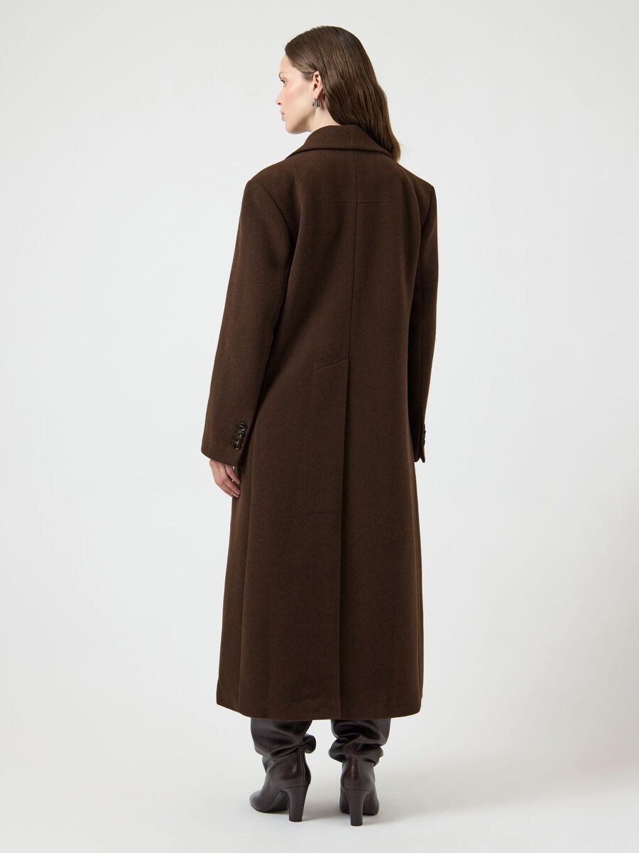 Product carousel image - YASROYLA WOOL BLEND COAT, Chocolate Brown | 2