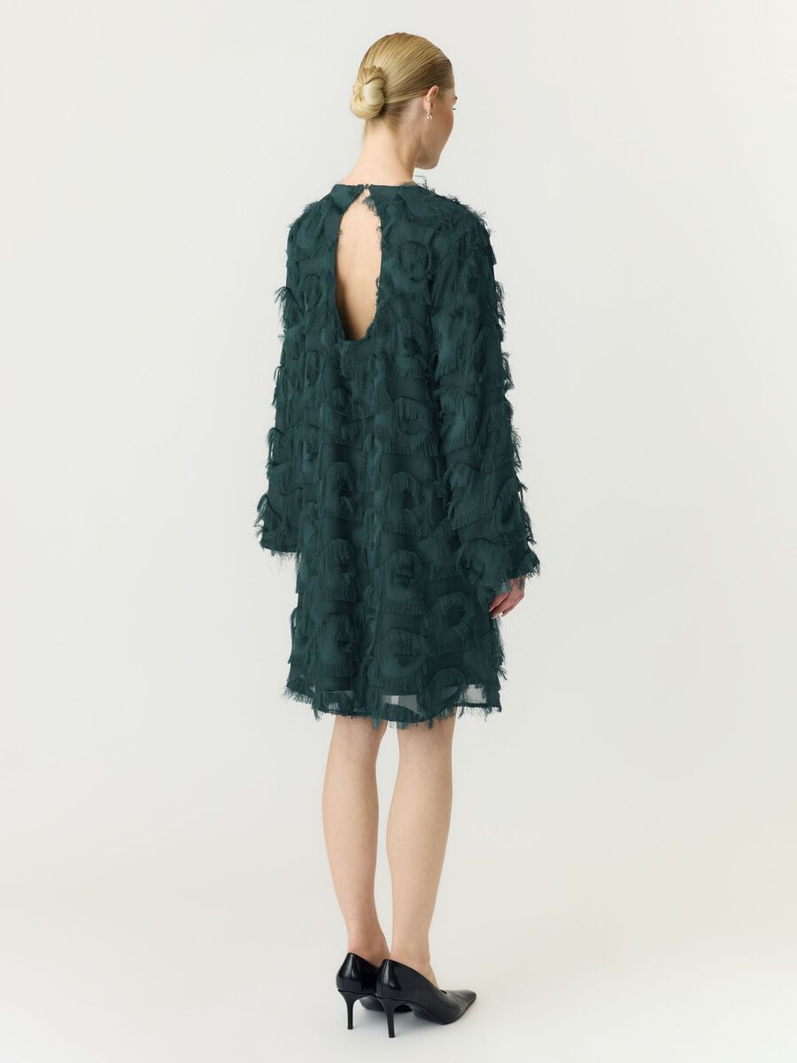 h&m green fringe dress Buy H&M Fringe-trimmed satin wrap dress 2026 Online